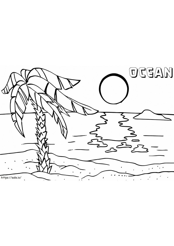 Ocean Beach coloring page