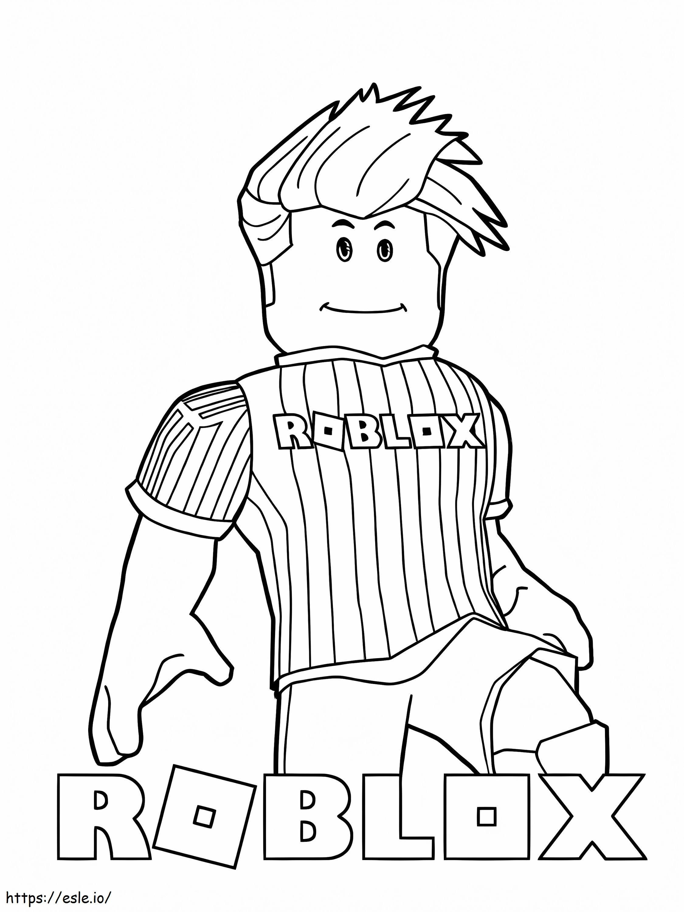 Roblox Soccer Player coloring page