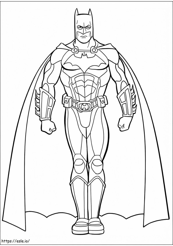 Batman Standing coloring page