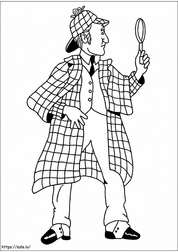 Sherlock Holmes To Color coloring page