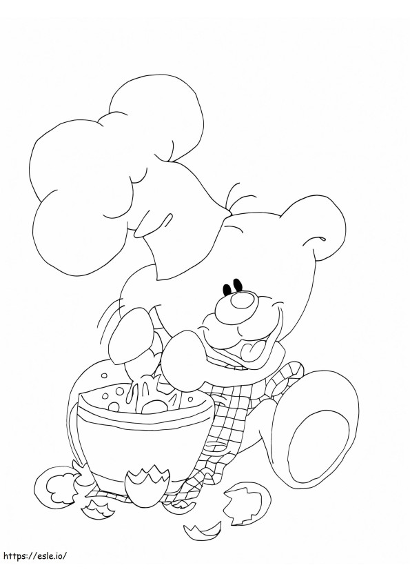 Pimboli Cooking coloring page