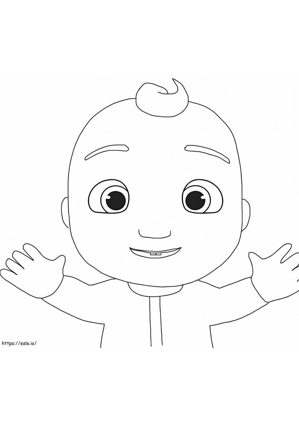 Little Johnny Cocomelon coloring page