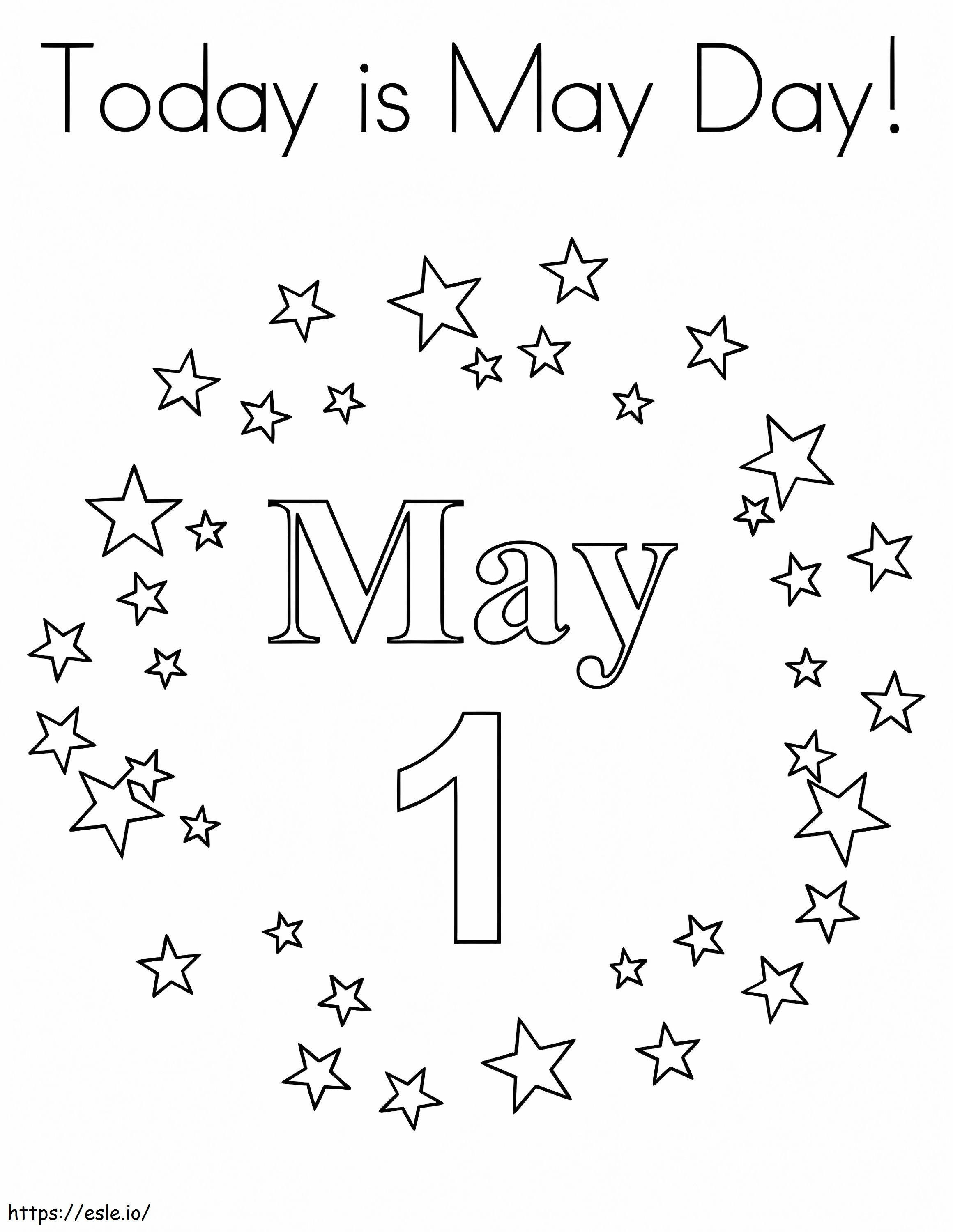 May Day 6 coloring page