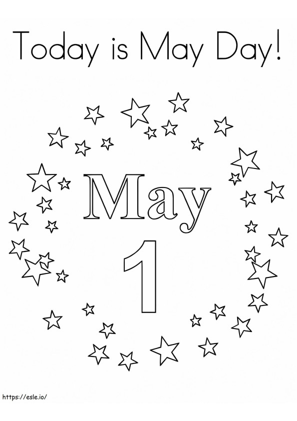 May Day 6 coloring page