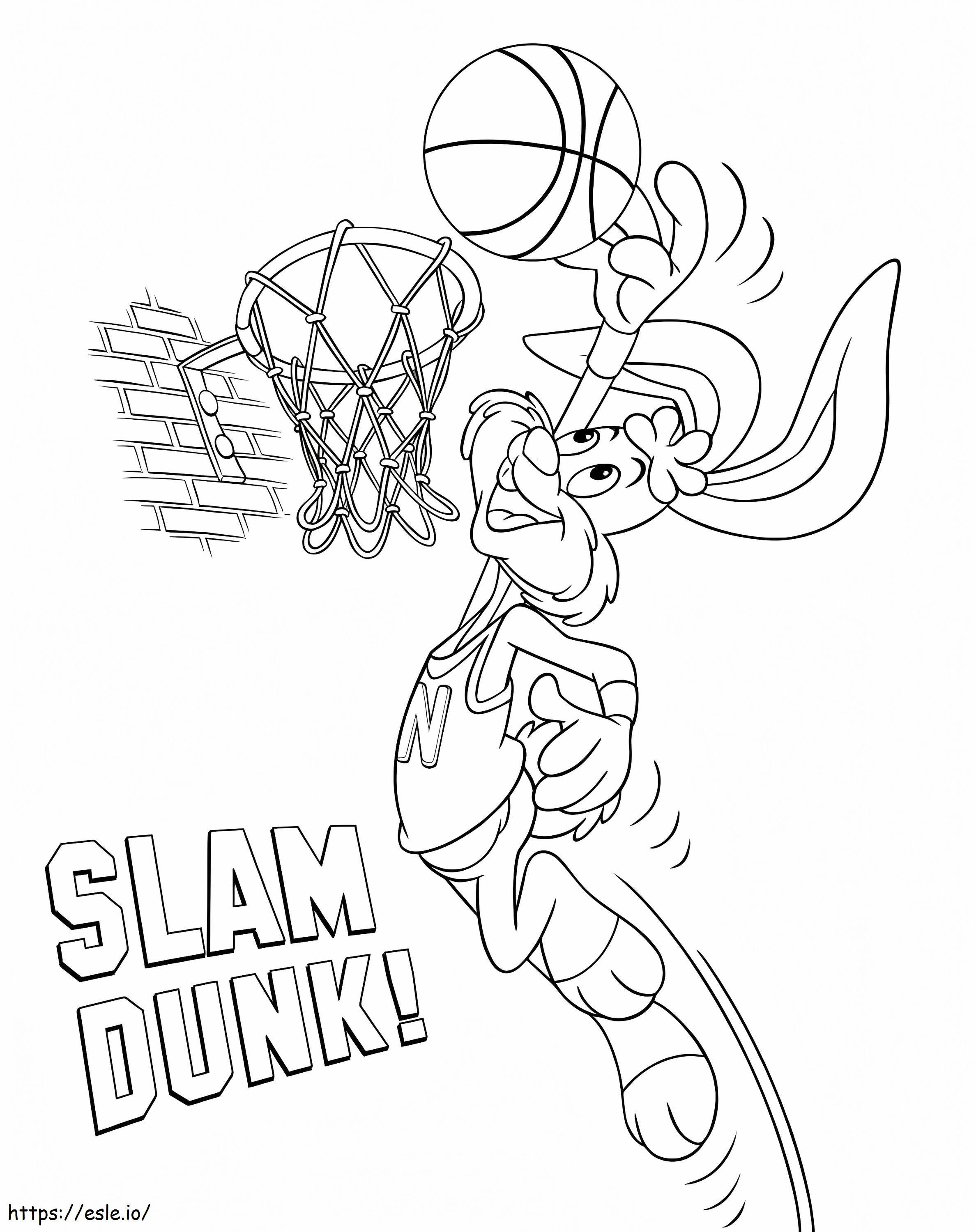 Nesquik Slam Dunk coloring page