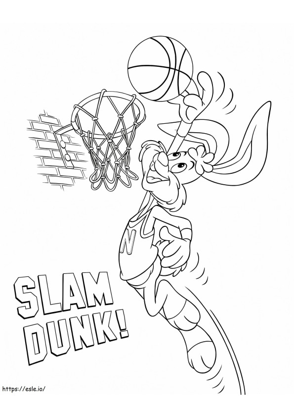 Coloriage Nesquik Slam Dunk à imprimer dessin
