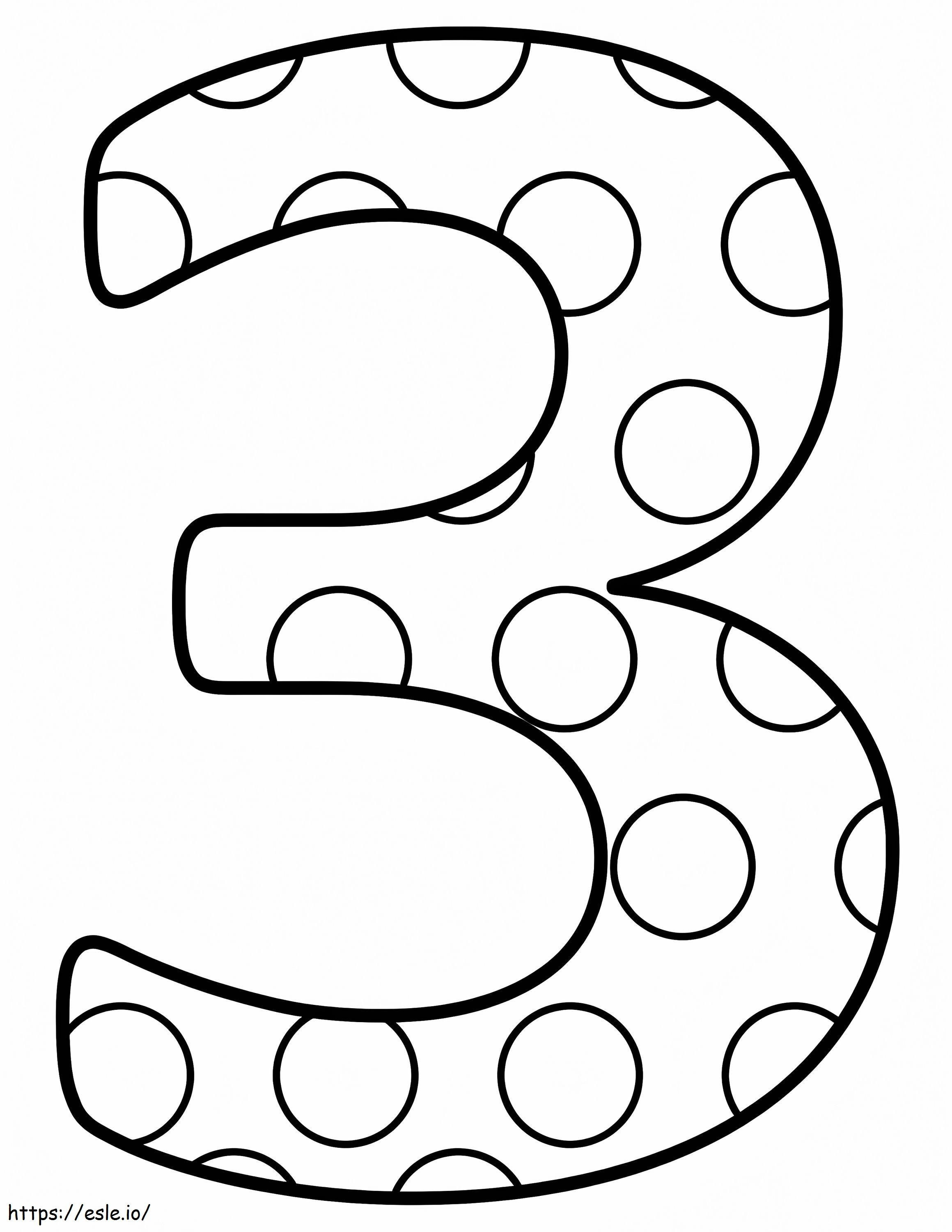 Numer do druku 3 kolorowanka