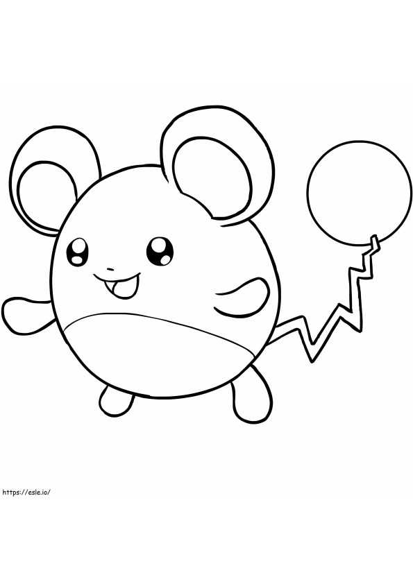 Marill 4 coloring page