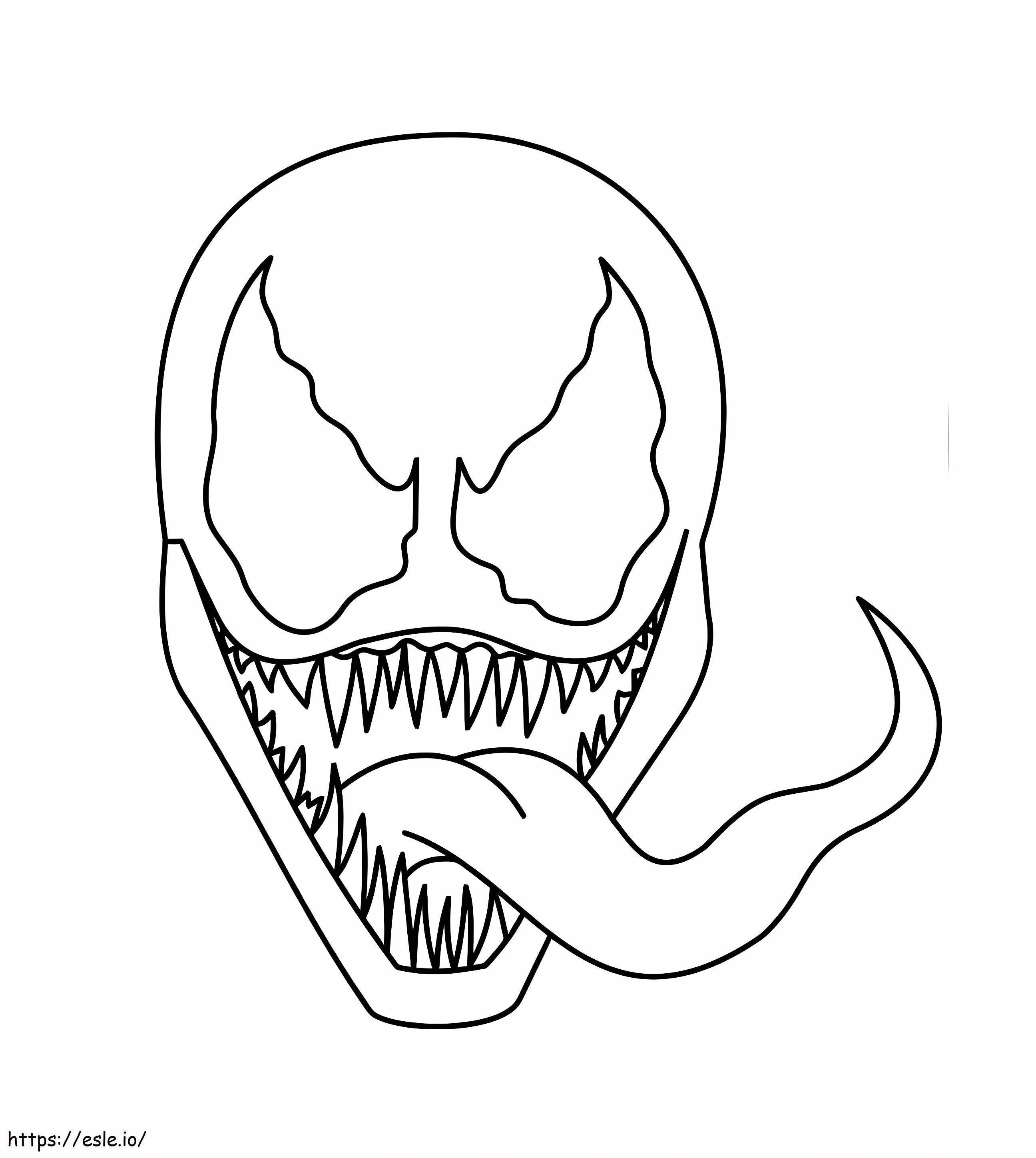 Venoms kasvot värityskuva