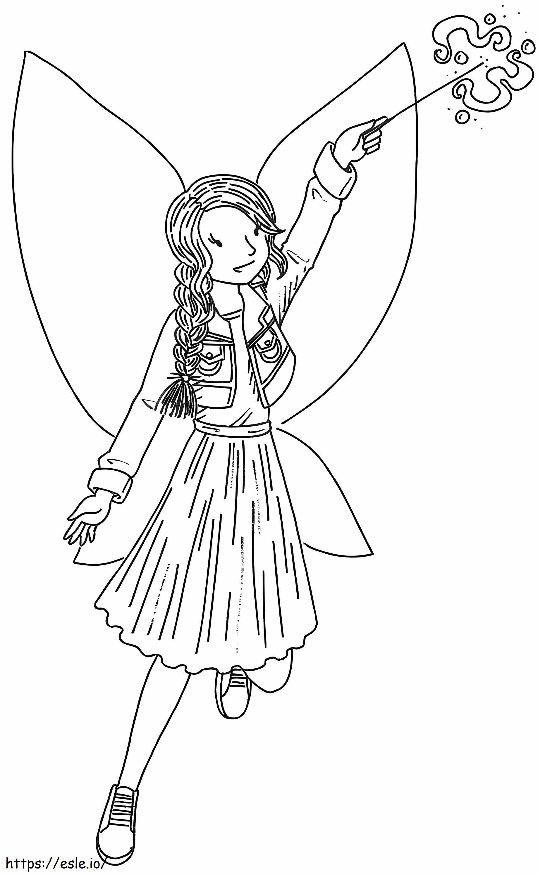 Evelyn The Mermicorn Fairy coloring page