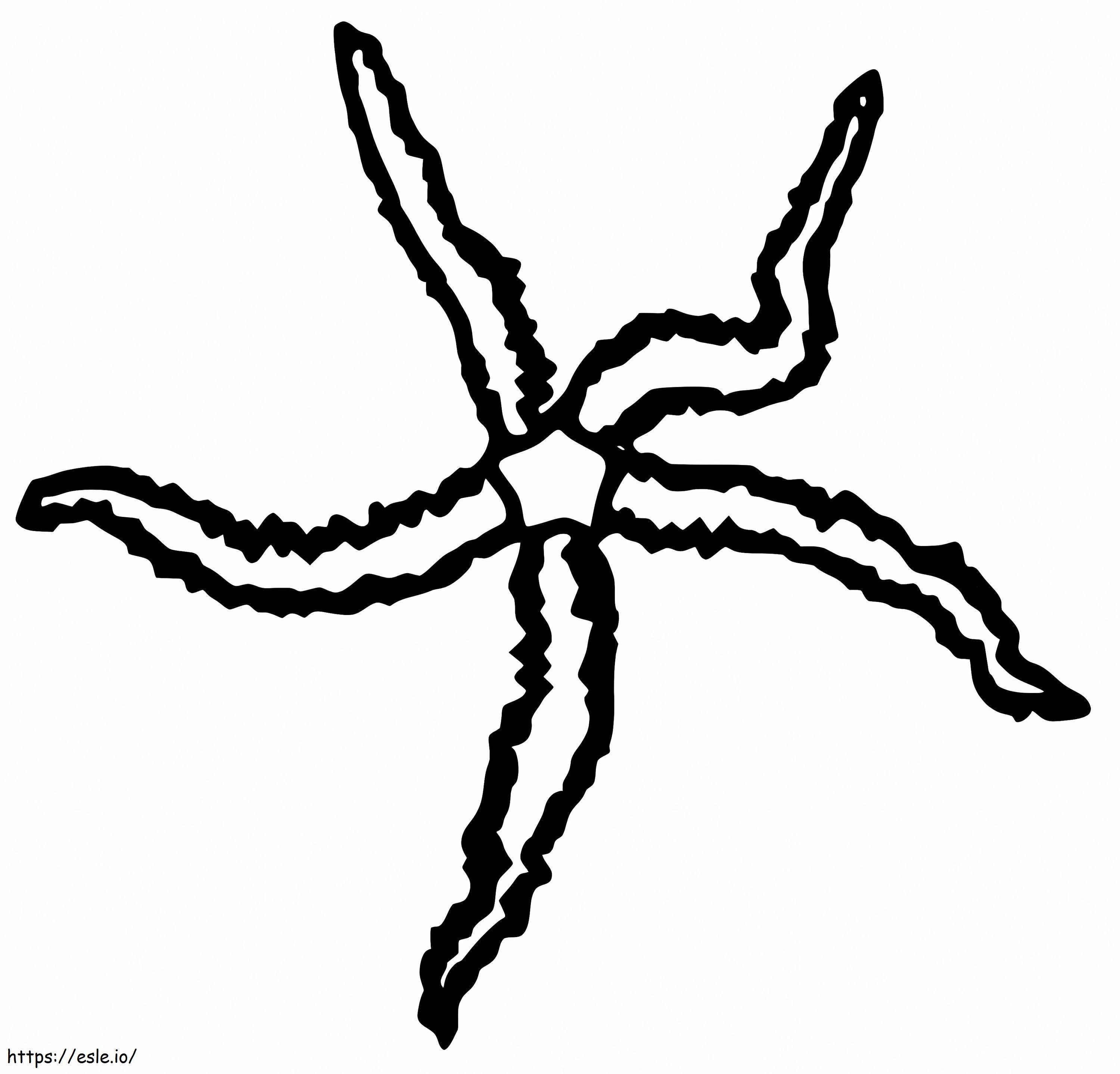 Ophiuroid coloring page
