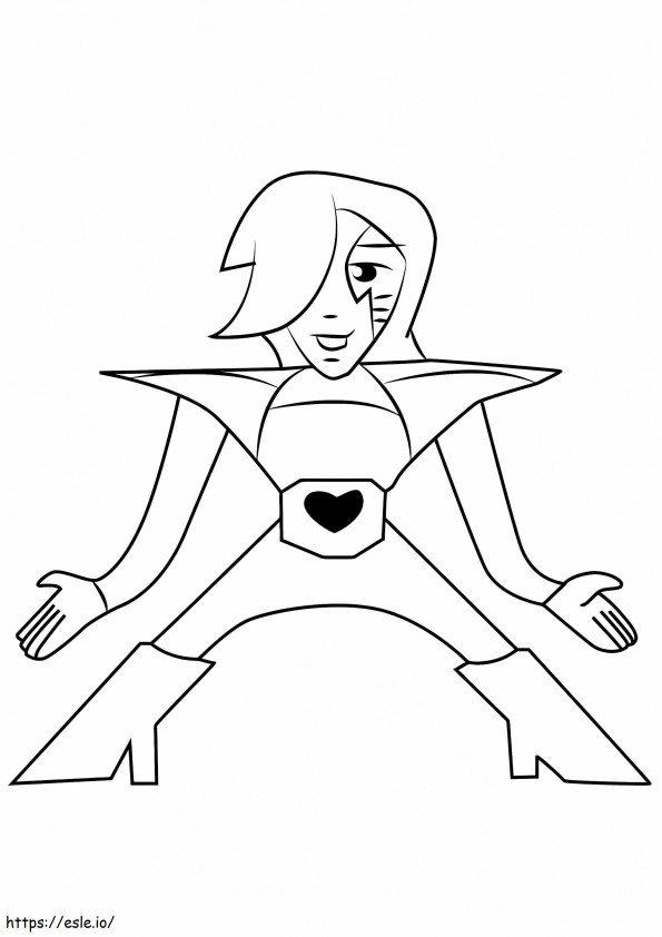 Mettaton EX coloring page