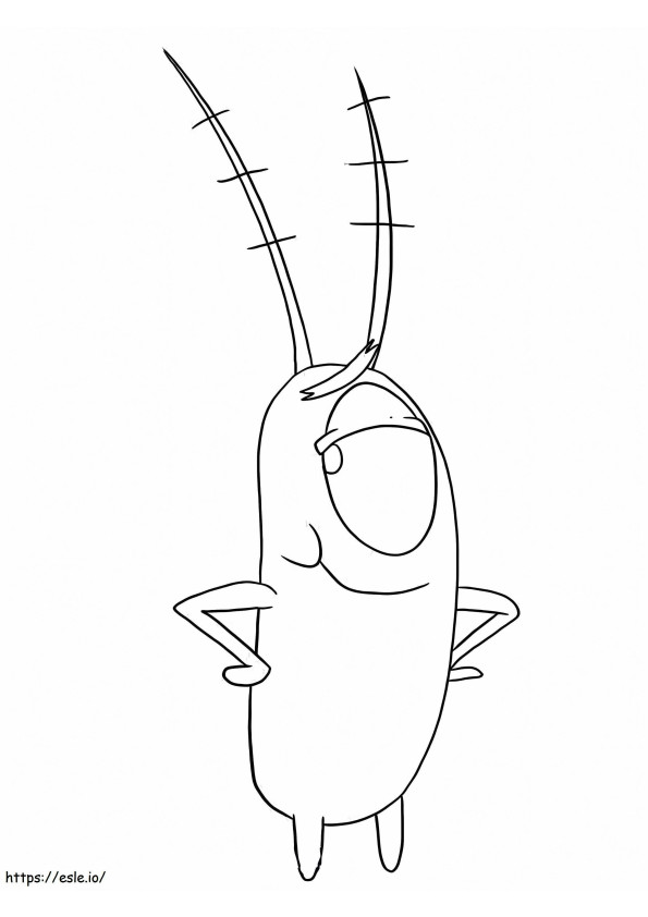Plankton Smiles coloring page