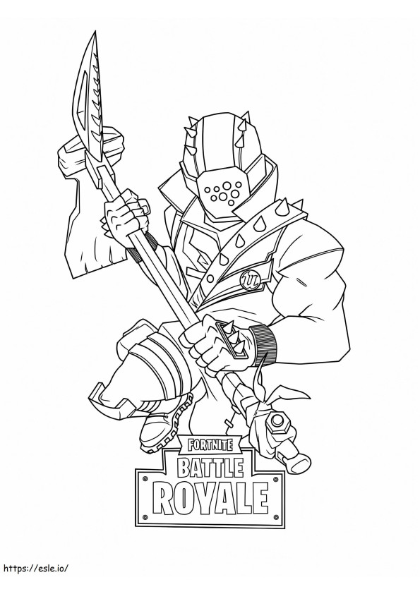 Rust Lord Fortnite 768X1024 coloring page
