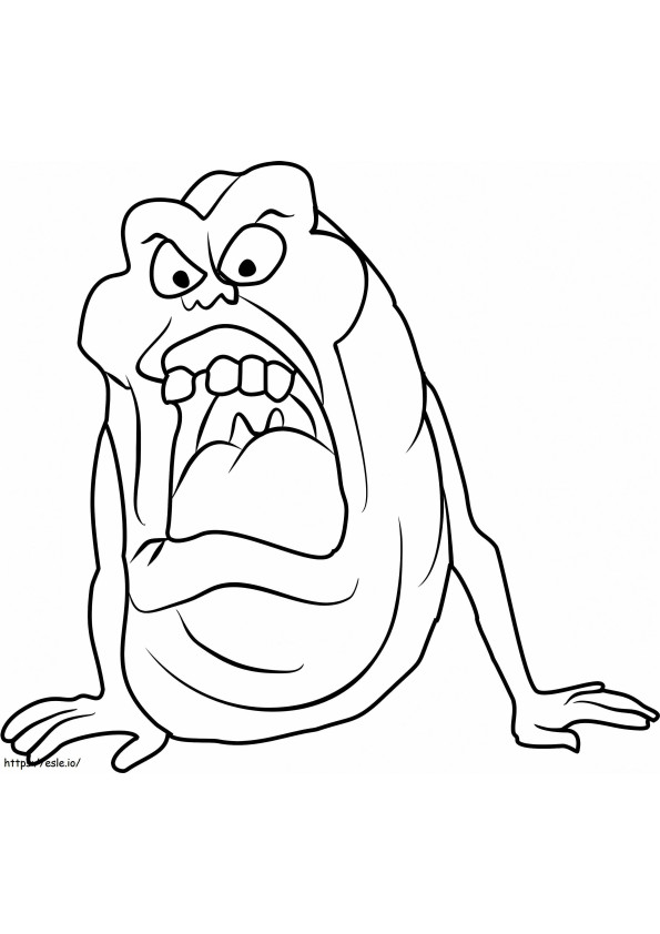 1532145306 Angry Slimer A4 coloring page