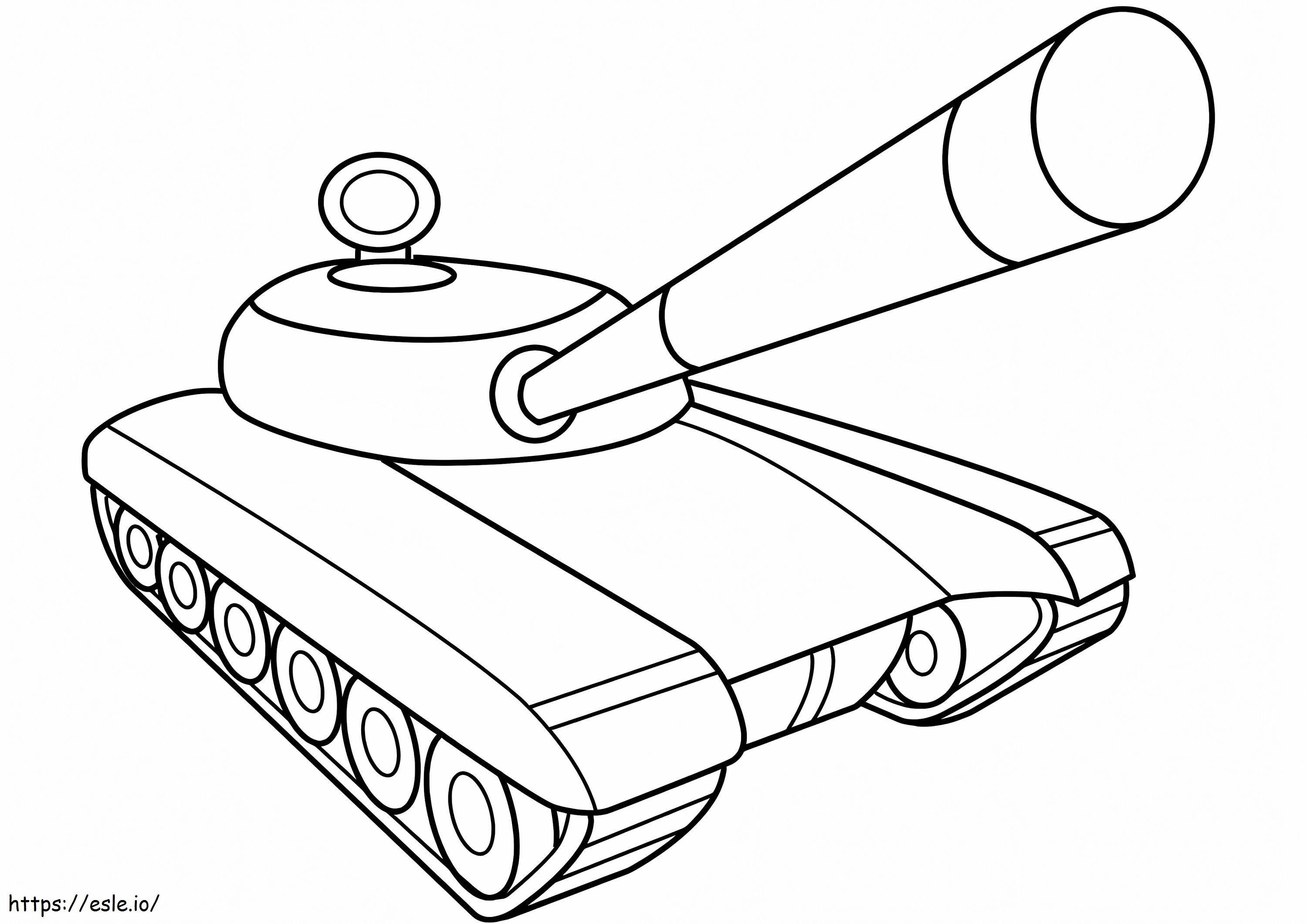 Tanque do Exército para colorir