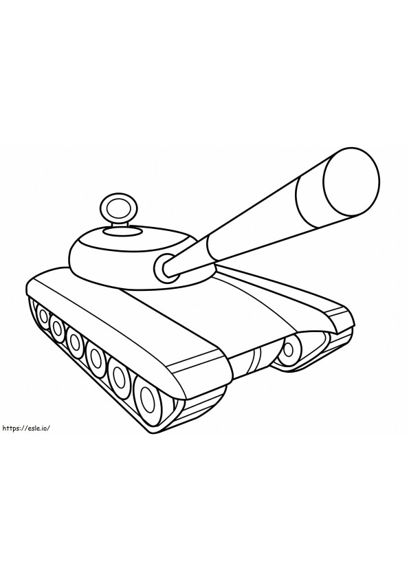 Coloriage Char de l'armée à imprimer dessin