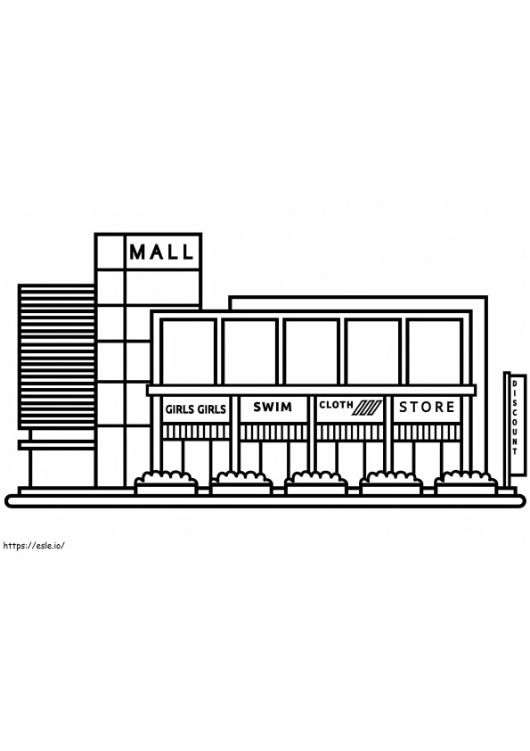Free Printable Mall coloring page