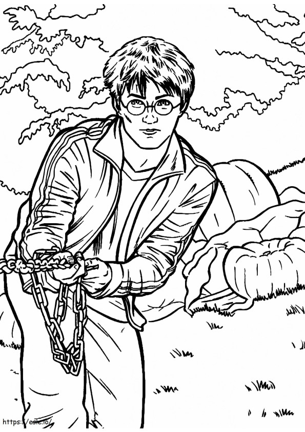 Harry Potter 2 coloring page
