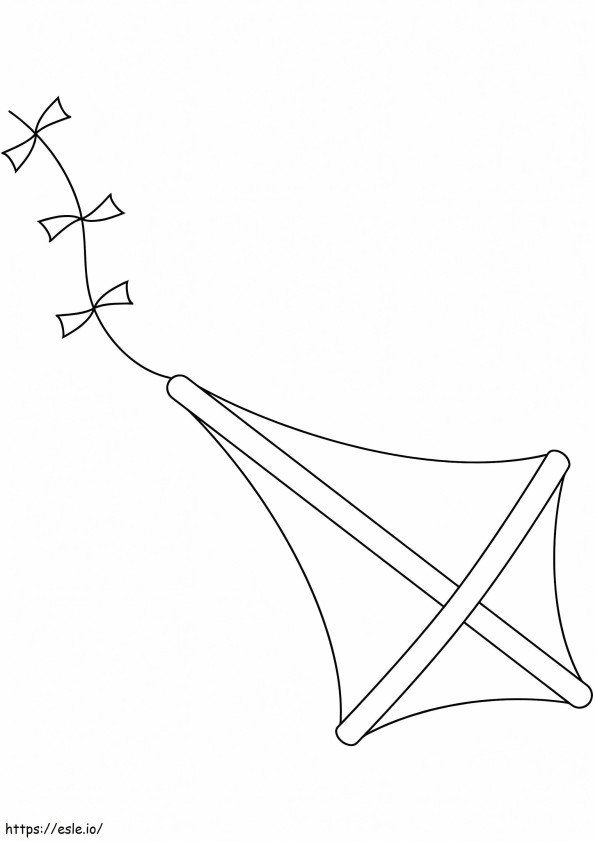 Kite 17 coloring page