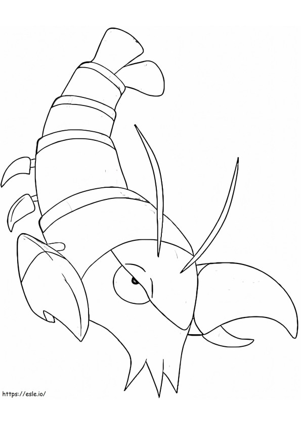 Clauncher Pokemon 3 coloring page
