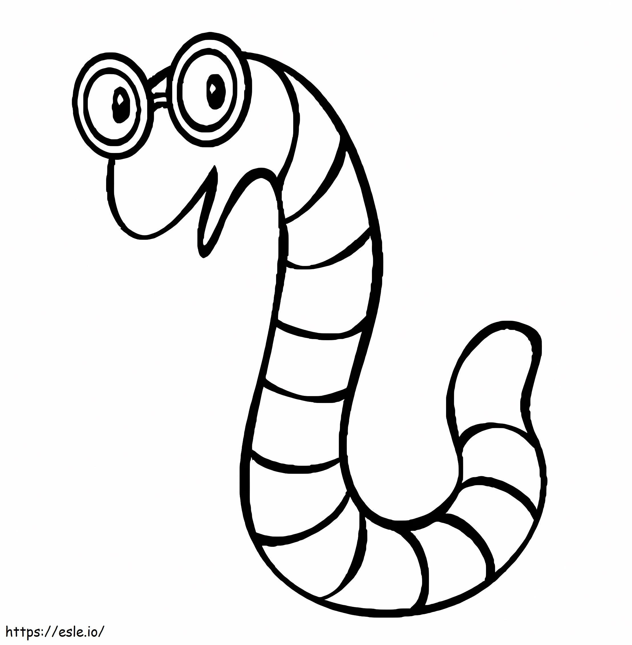 Normale Würmer ausmalbilder