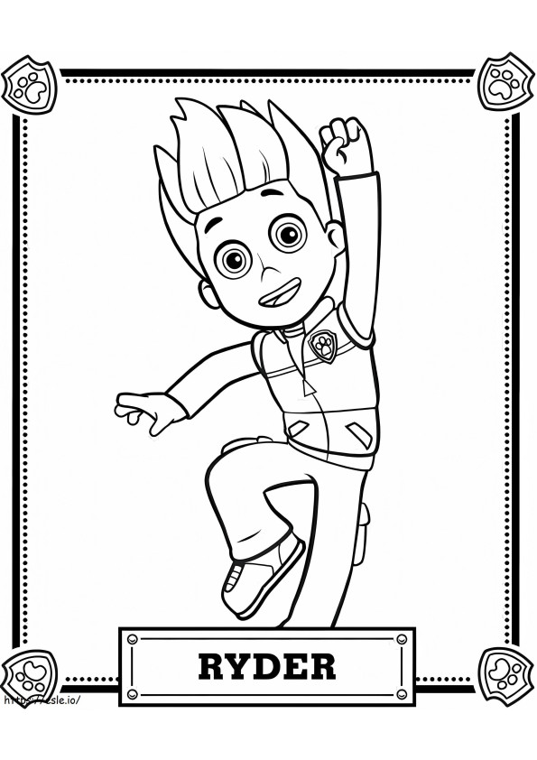 1565748797 Ryder From Paw Patrol A4 coloring page
