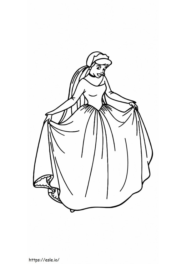 Księżniczka na ziarnku grochu do druku 11 kolorowanka