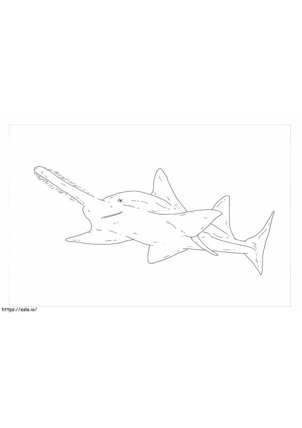 Tiburon Sierra coloring page