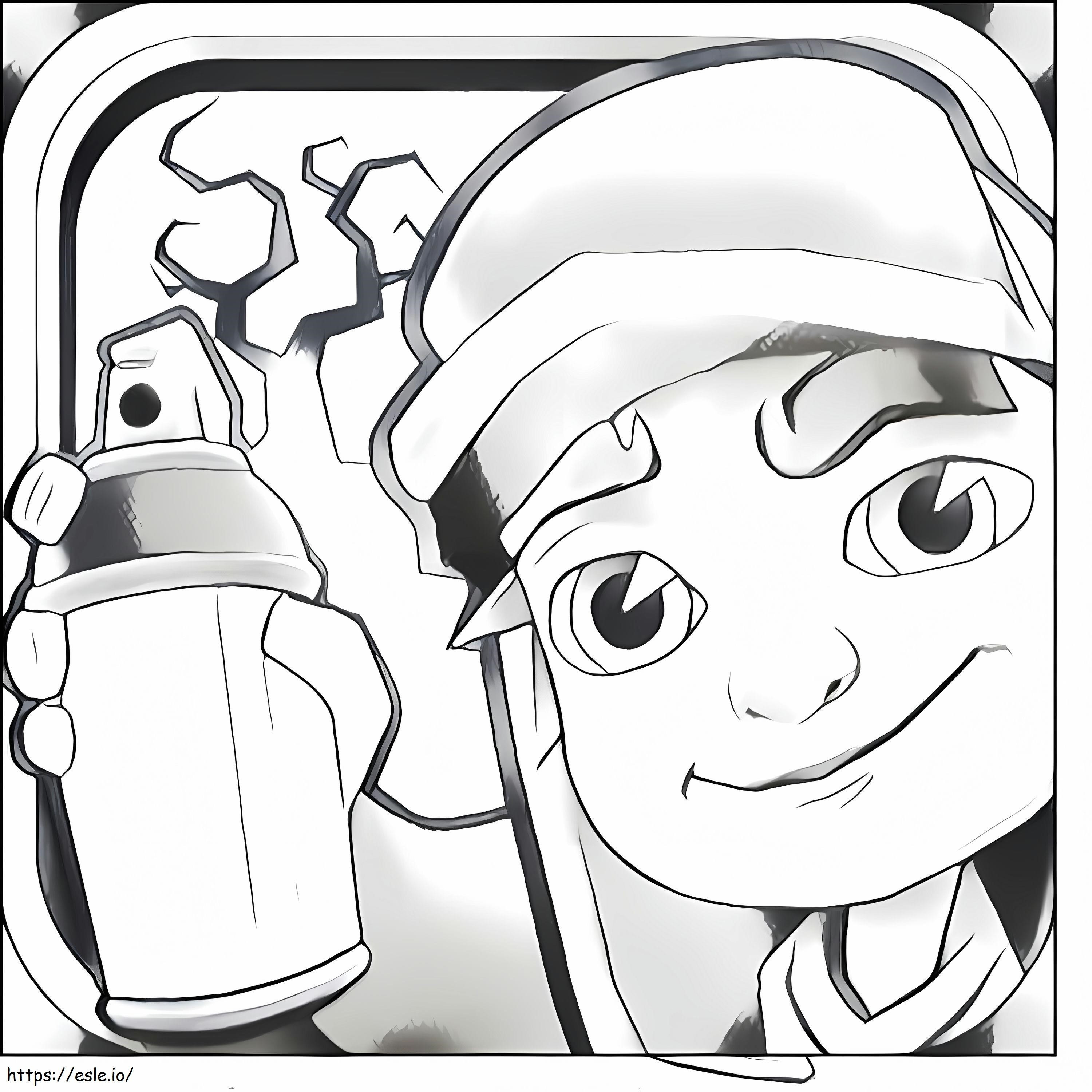 Jake Subway Surfers coloring page