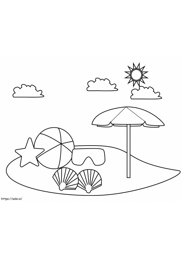 Free Summertime coloring page