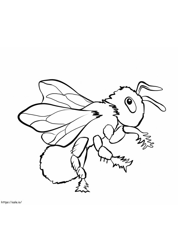 Fresh Bee coloring page