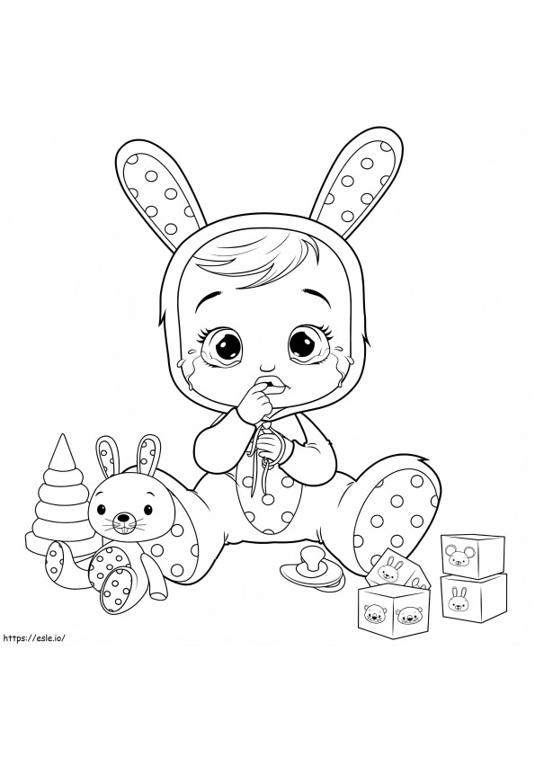 Coney Cry Babie coloring page