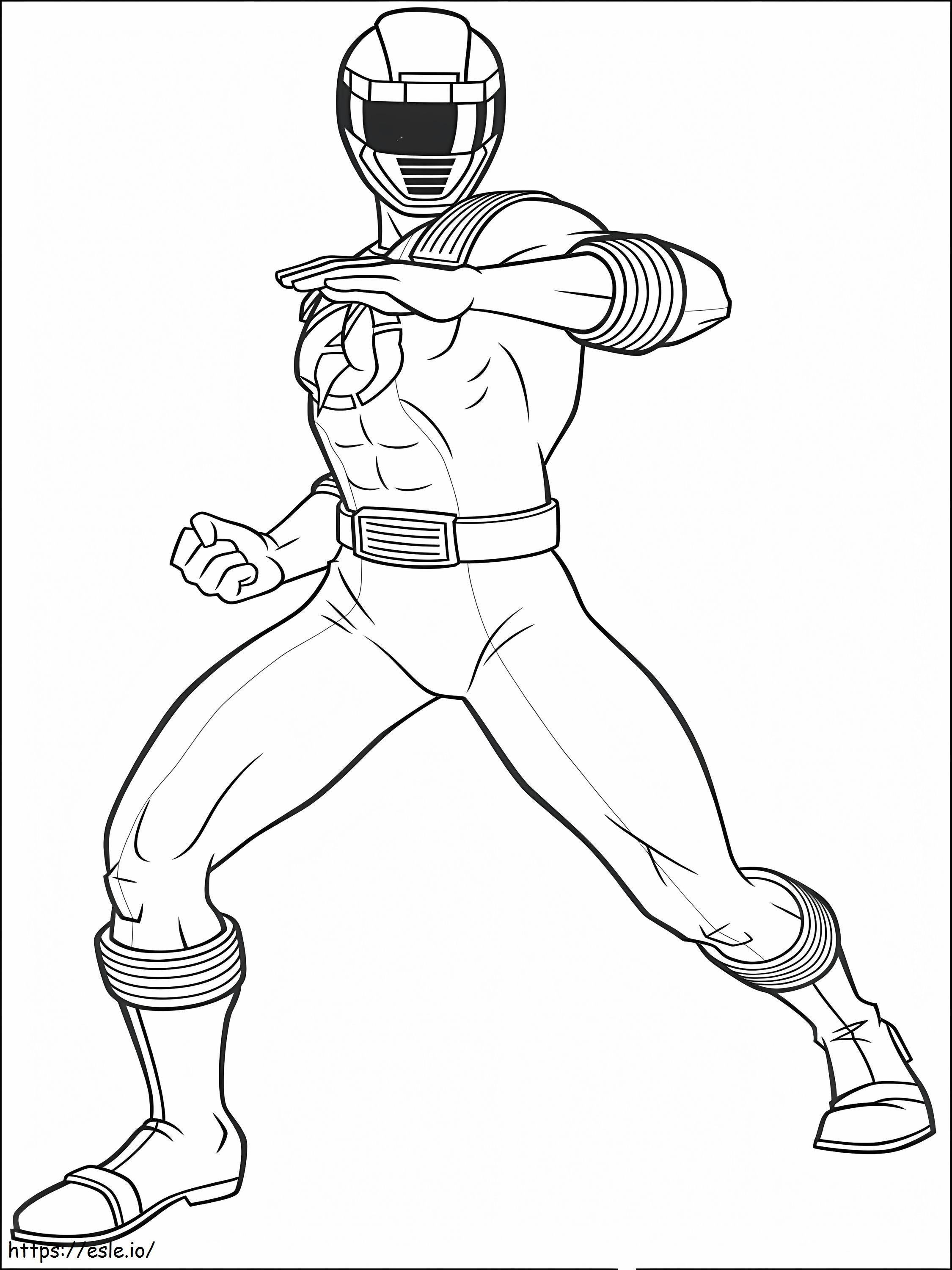 Power Rangers Rouge coloring page
