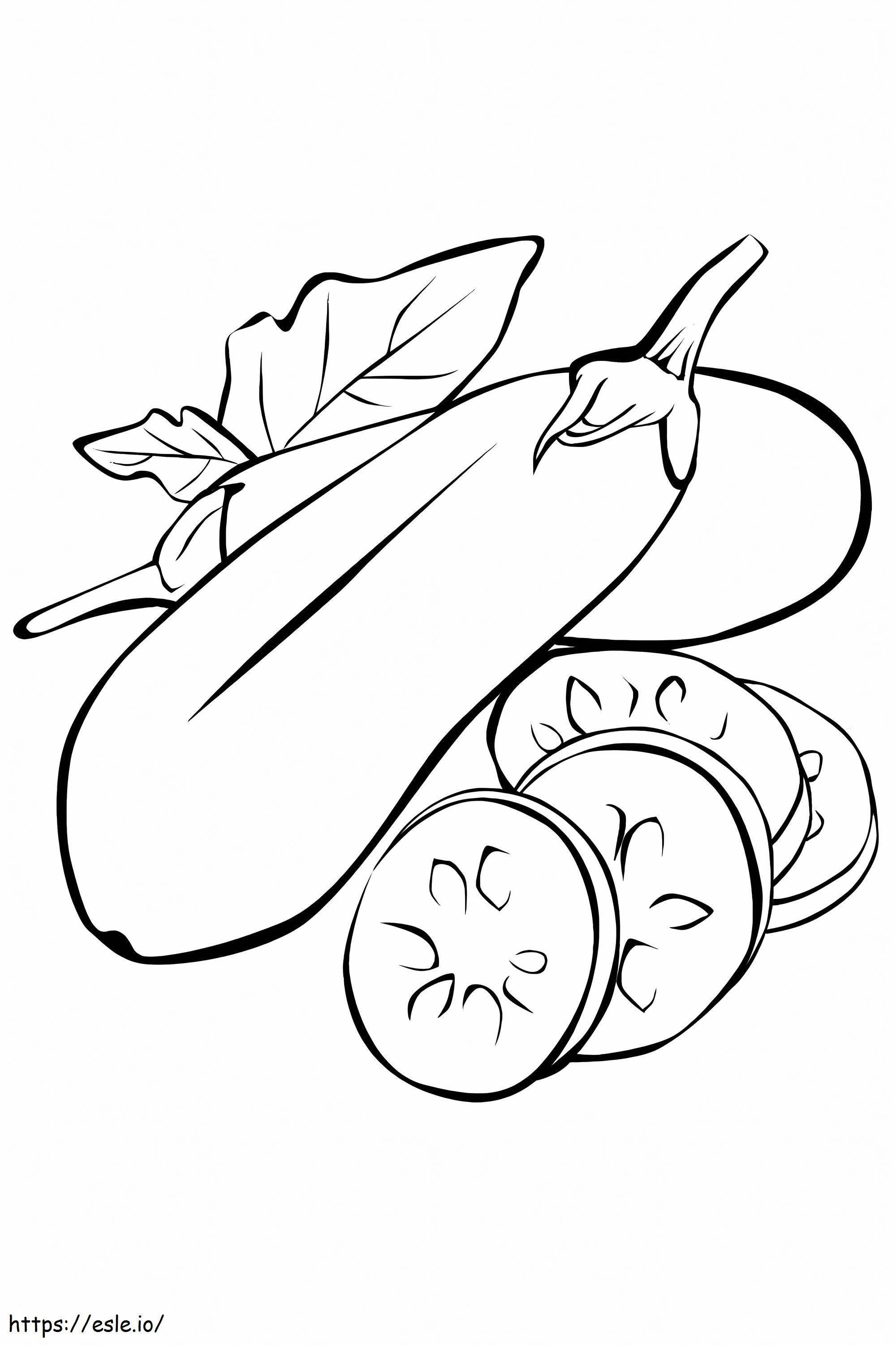 Eggplant Online coloring page