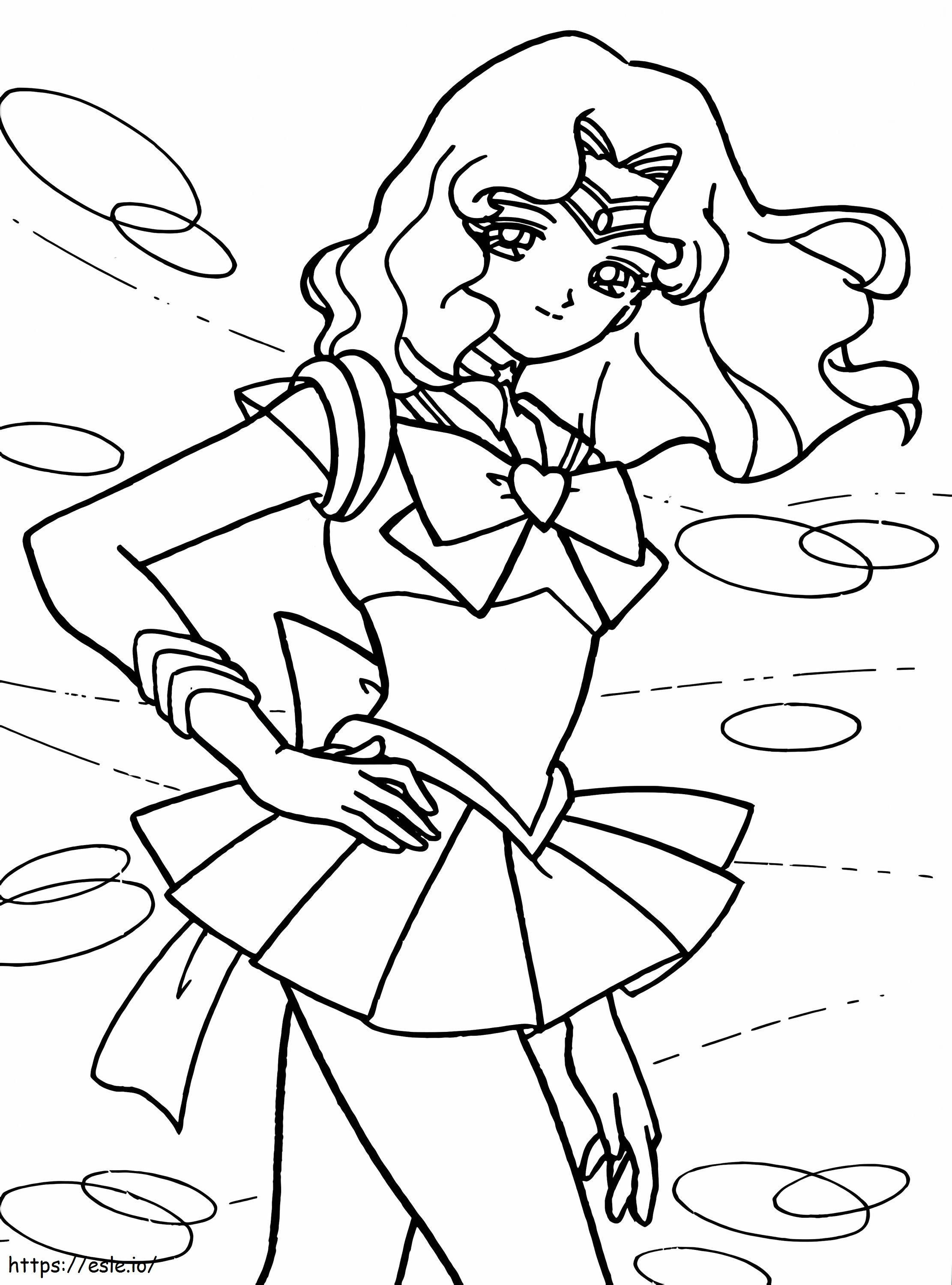 Lovely Sailor Neptune coloring page