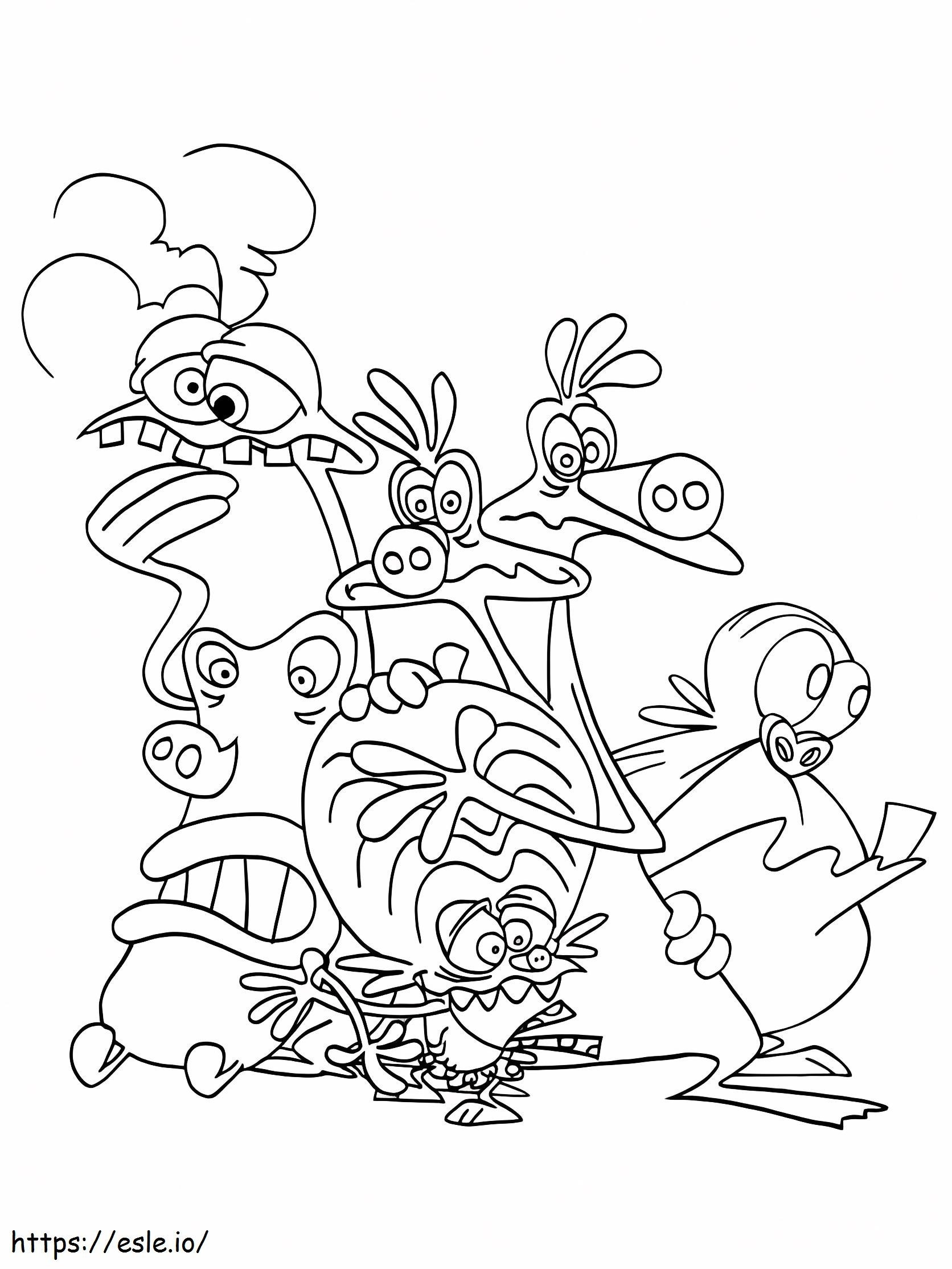 Space Goofs Printable coloring page