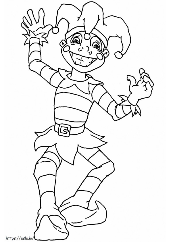 Carnival Clown coloring page