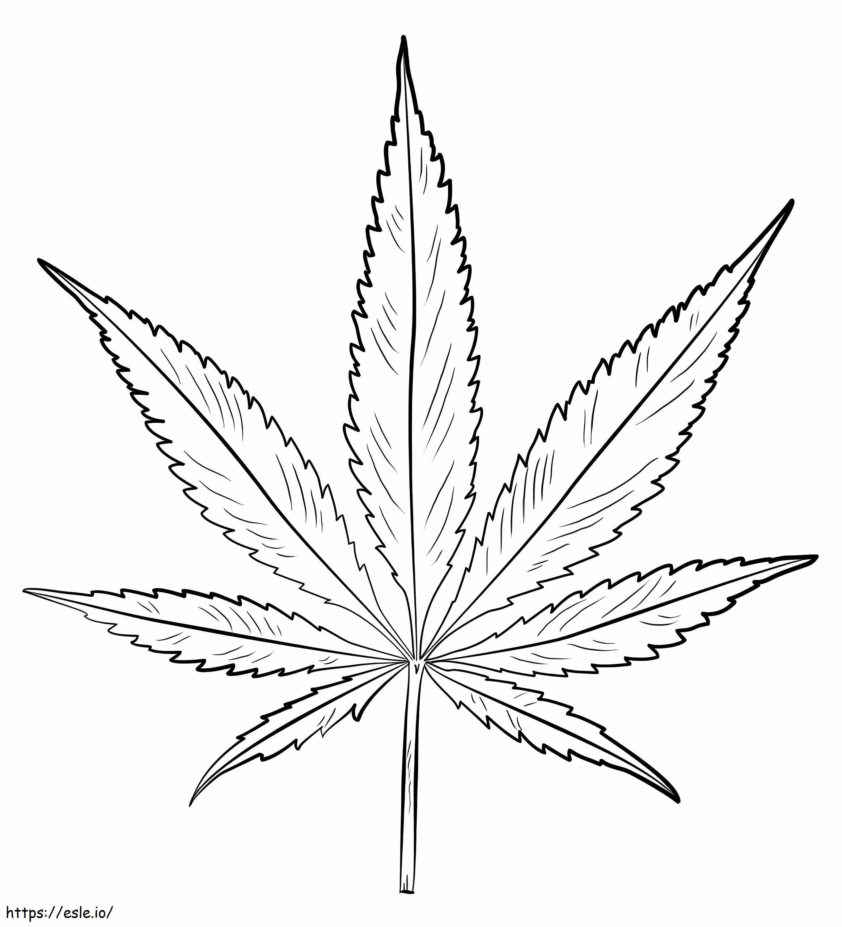 Weed 3 coloring page