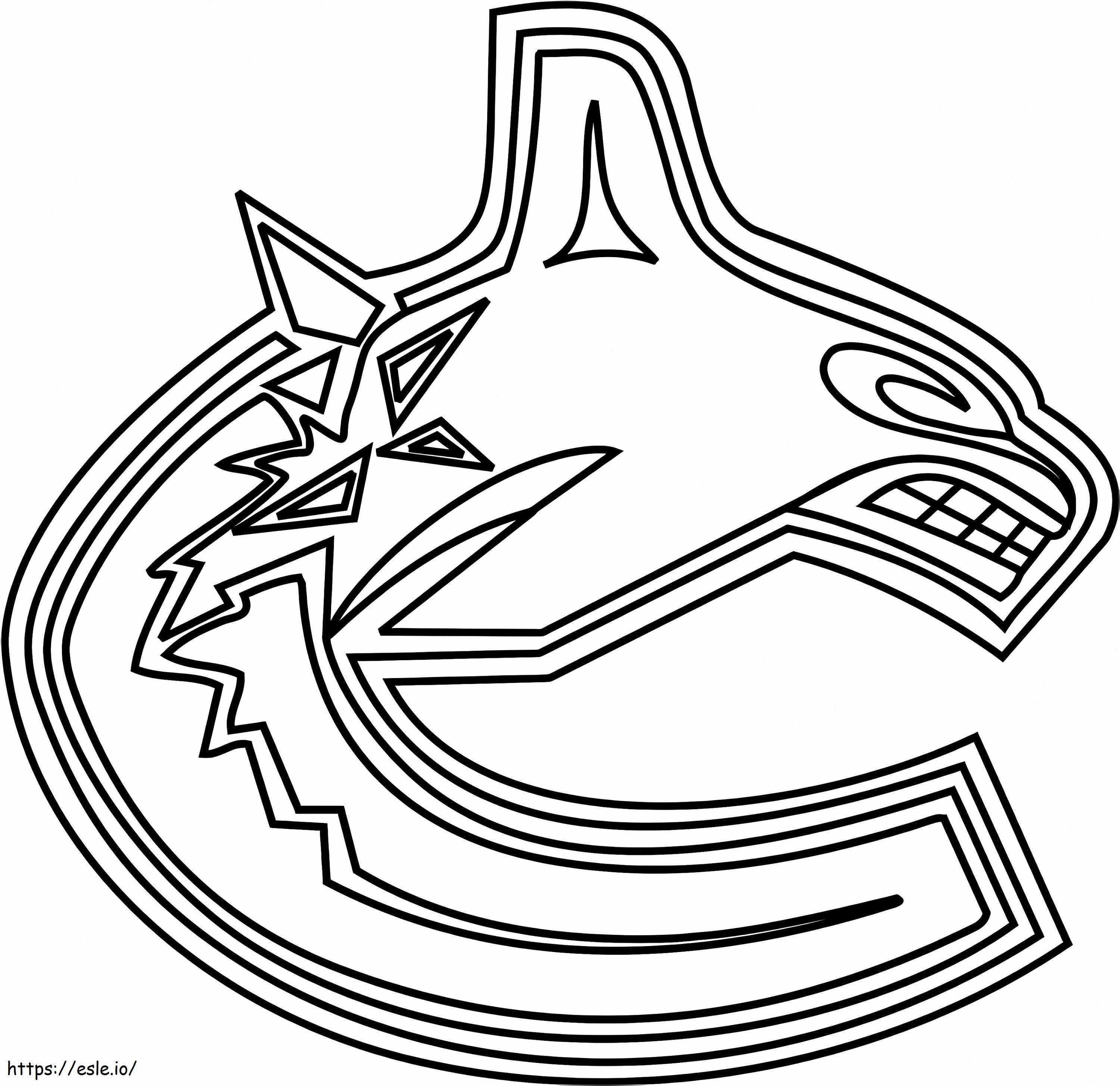 Coloriage Logo des Canucks de Vancouver à imprimer dessin