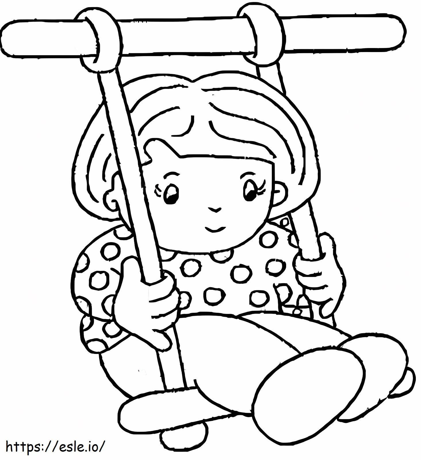 Swings coloring page