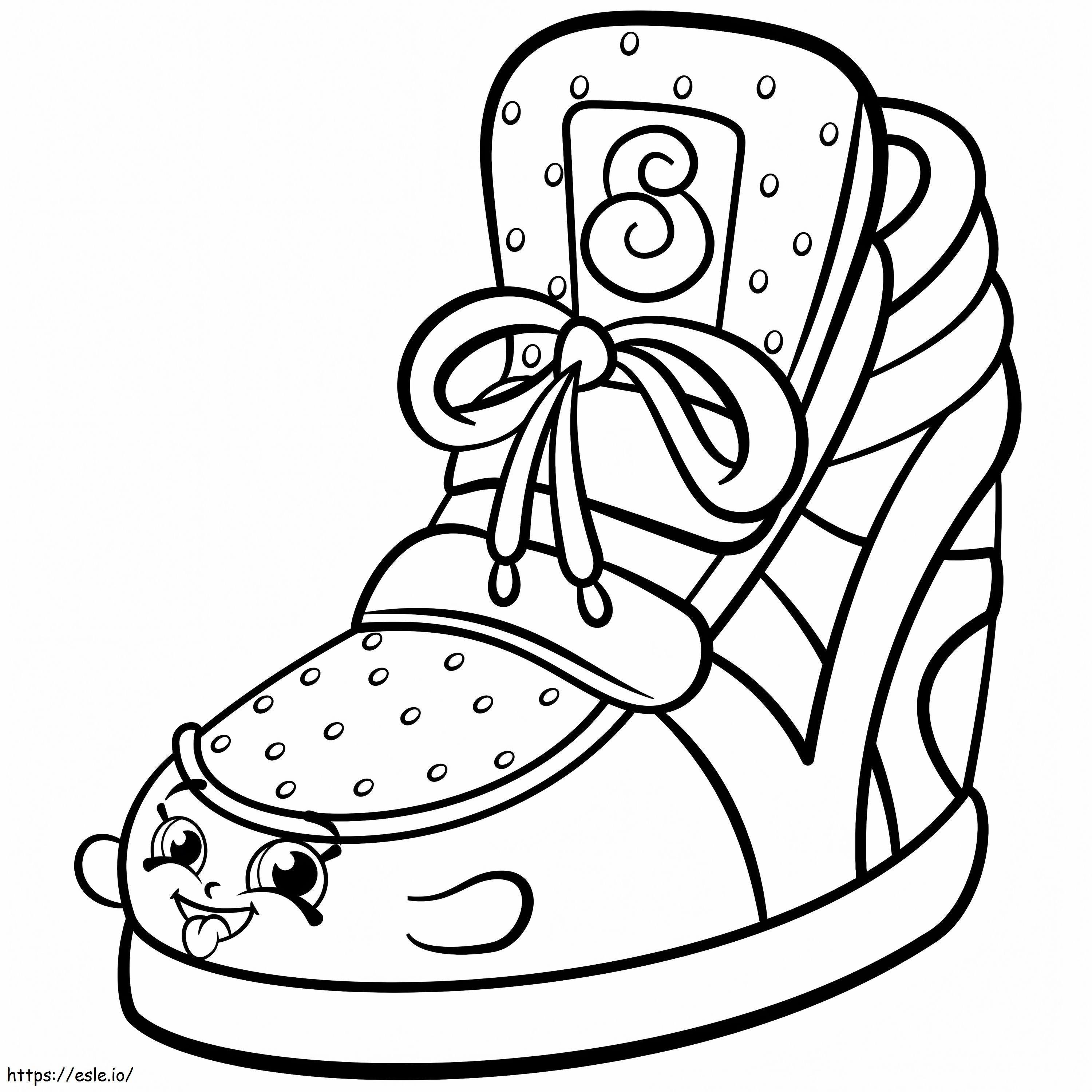 Sneaky Wedge Shopkins coloring page