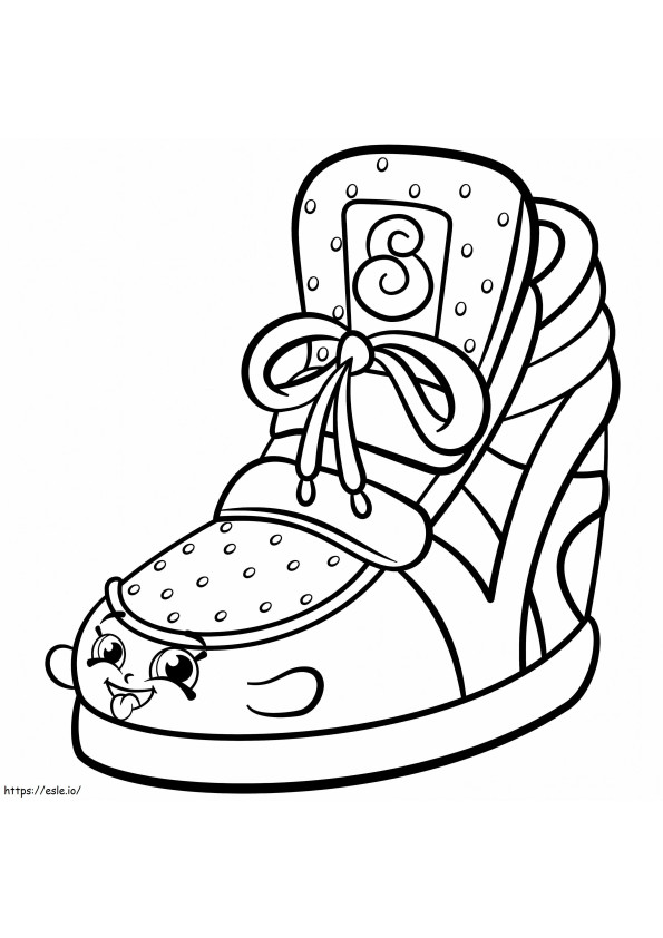 Sneaky Wedge Shopkins coloring page