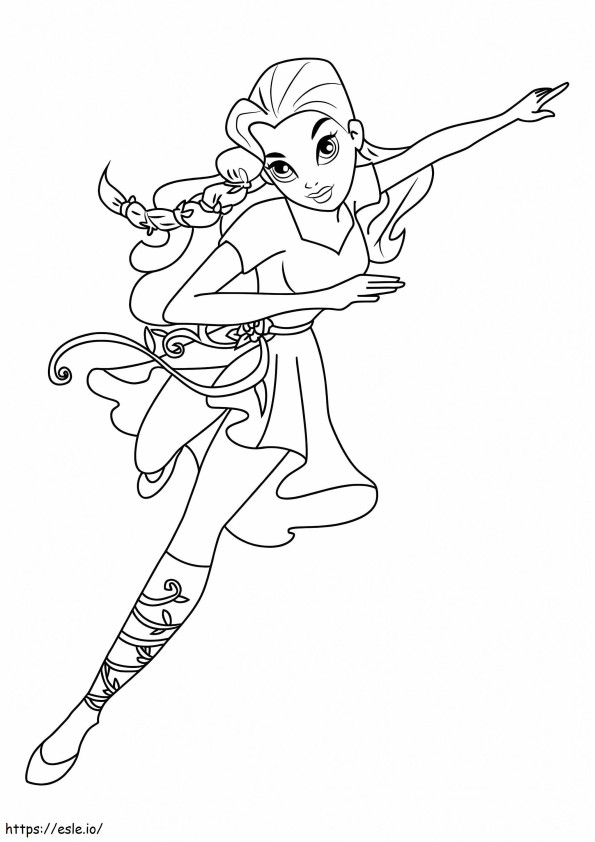 Poison Ivy DC Super Hero Girls coloring page