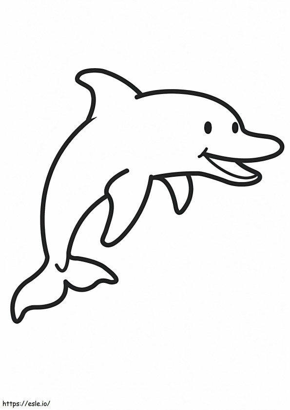 Idealny Delfin kolorowanka