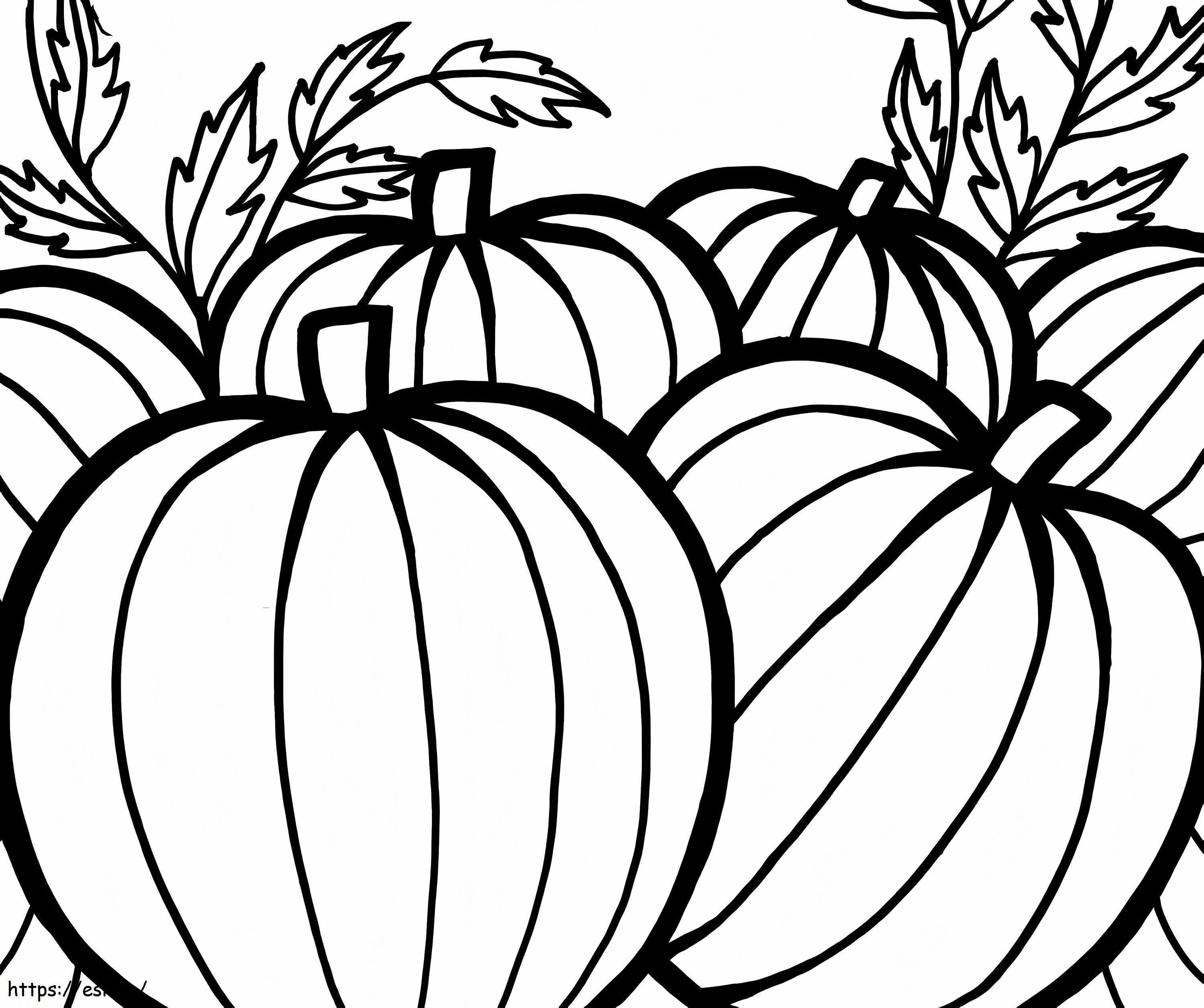 Pumpkin Patch Free For Kids coloring page