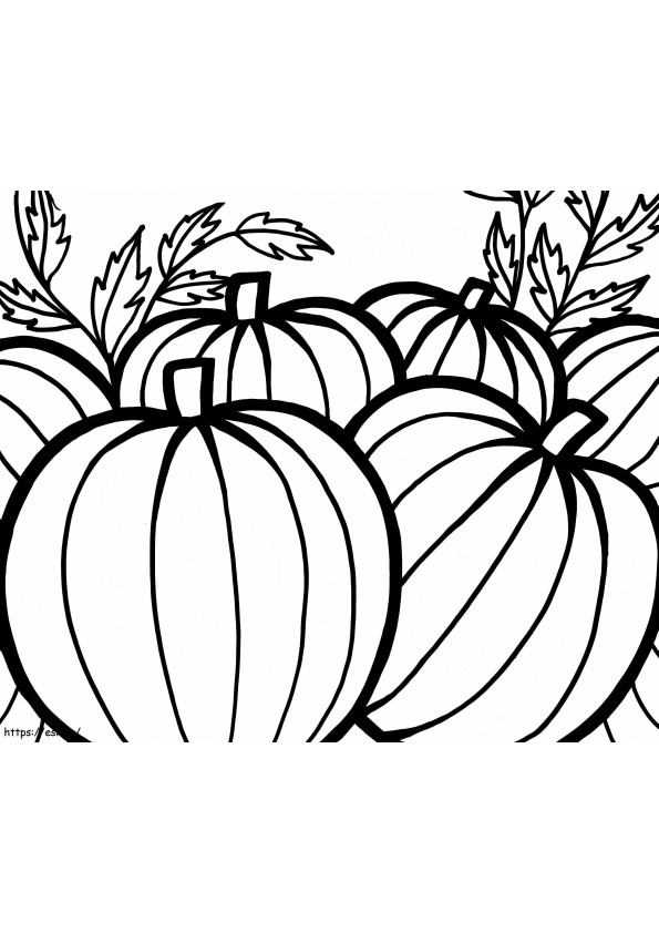 Pumpkin Patch Free For Kids coloring page