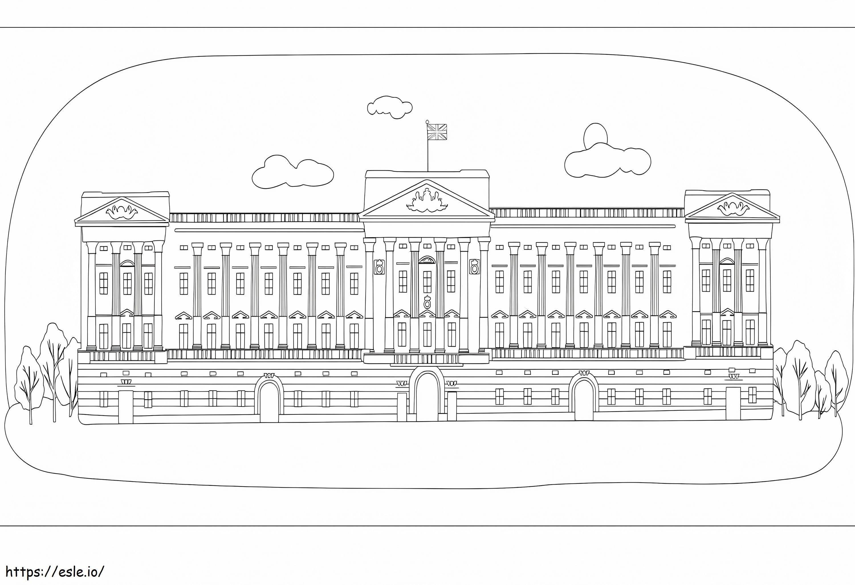 Palatul Buckingham 1 de colorat