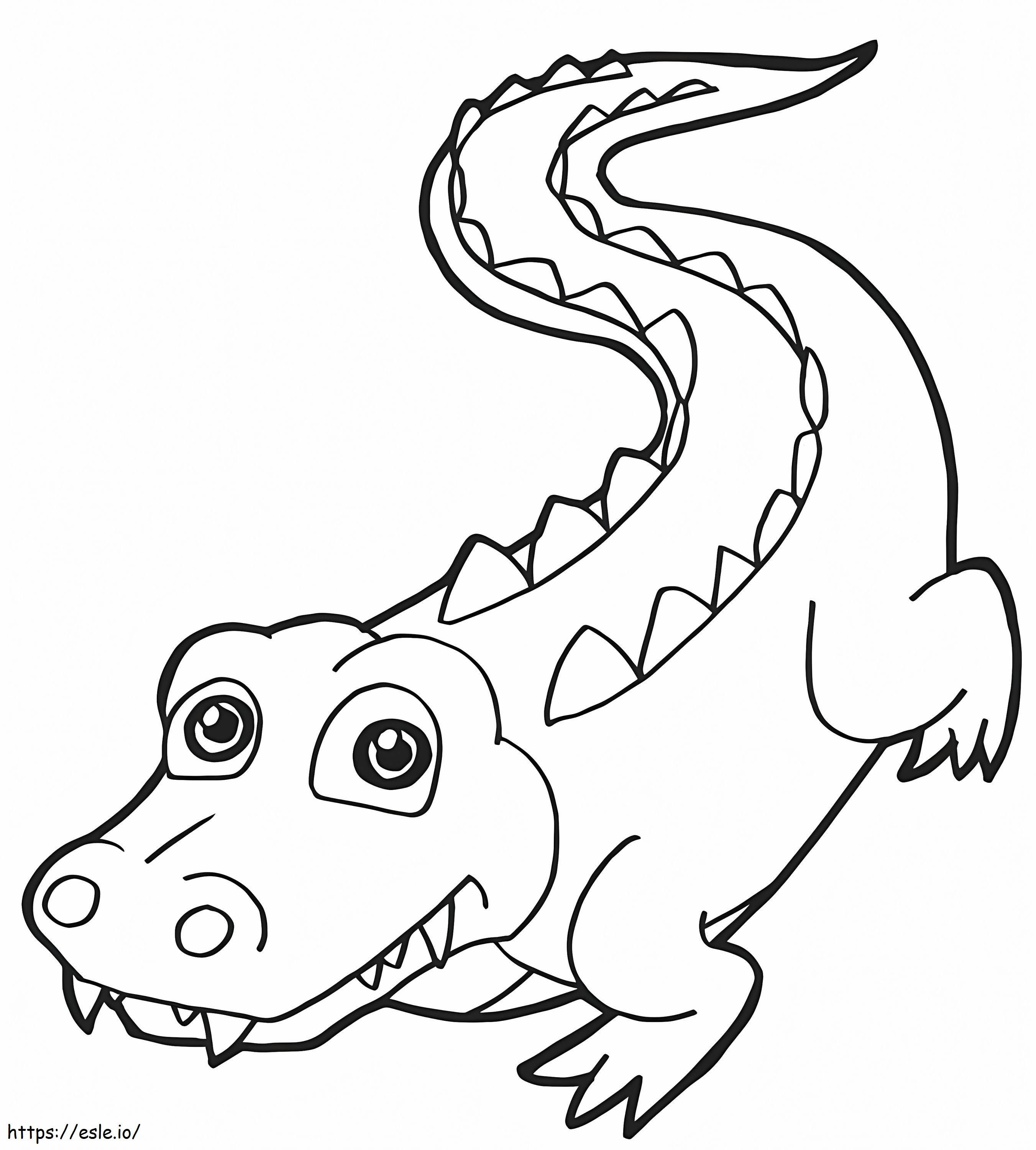 Crocodile For Kid coloring page