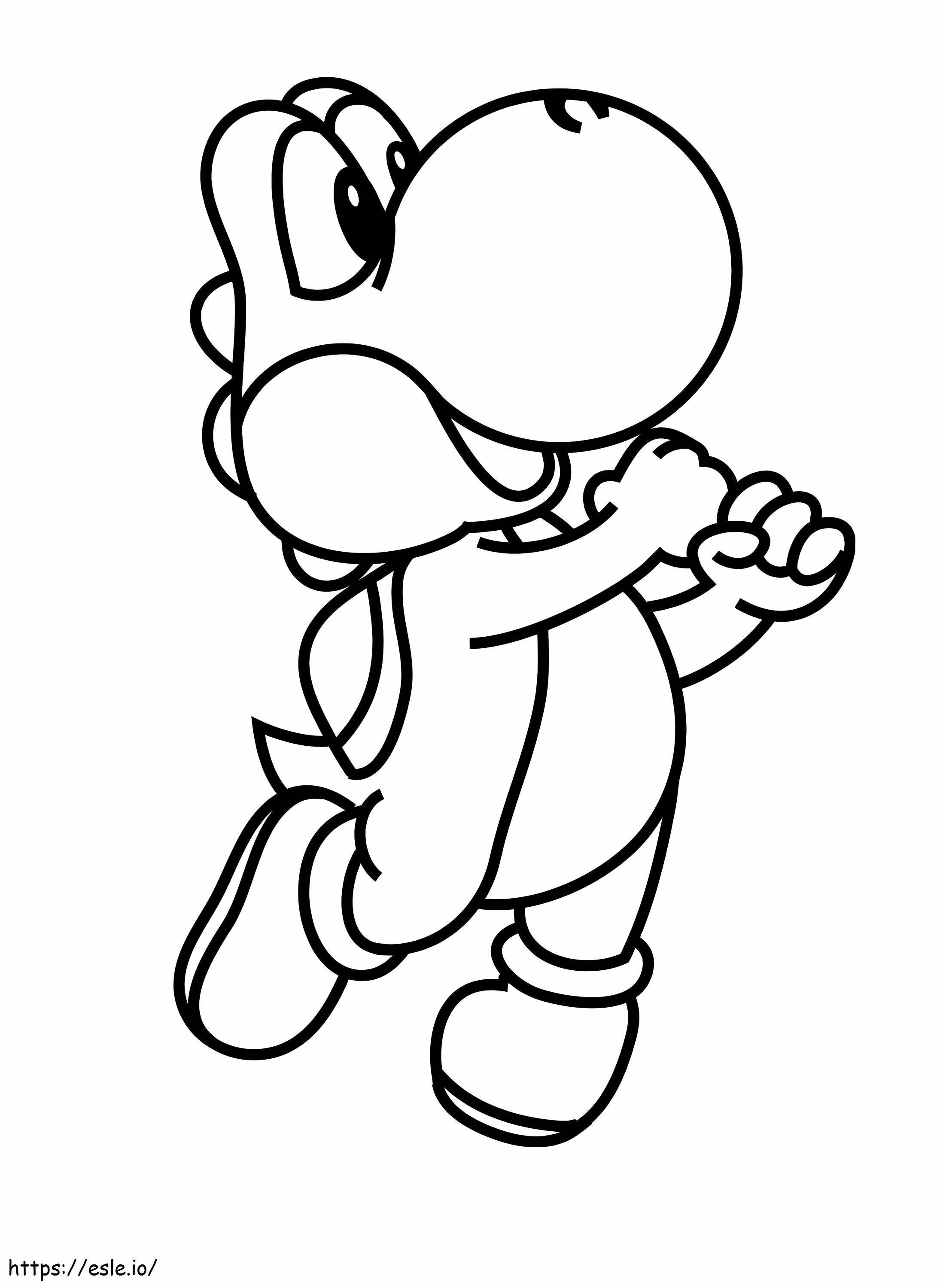 Yoshi De Mario coloring page